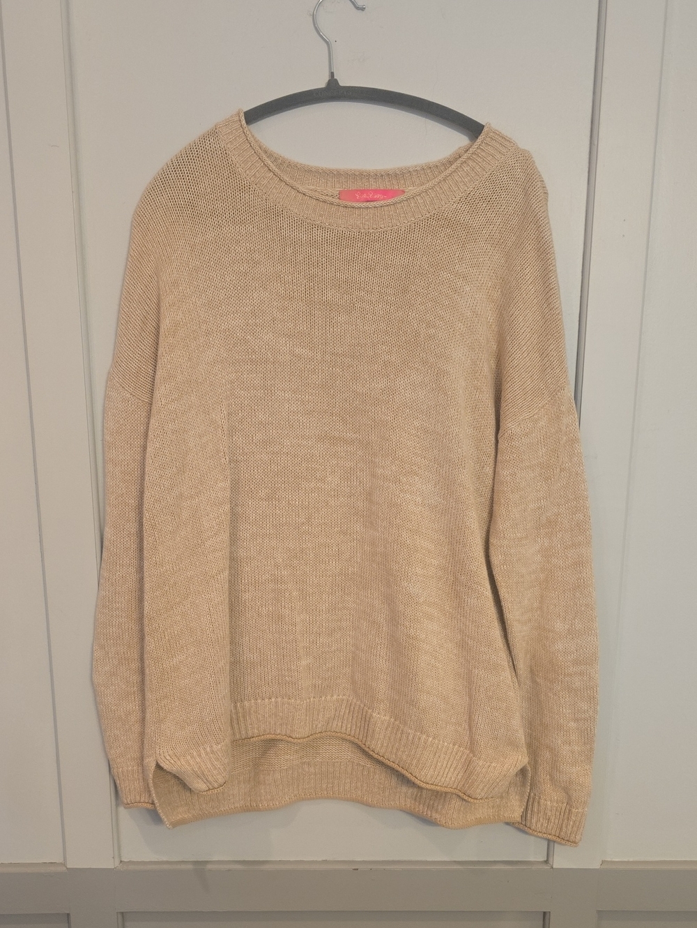 Lilly Pulitzer Sandstone Scoopneck Knit Pullover